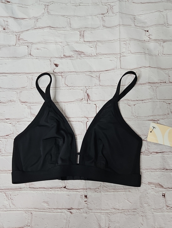 Lively Other - Lively Black Wireless Plunge Bralette Mesh Detail NWT Size 1